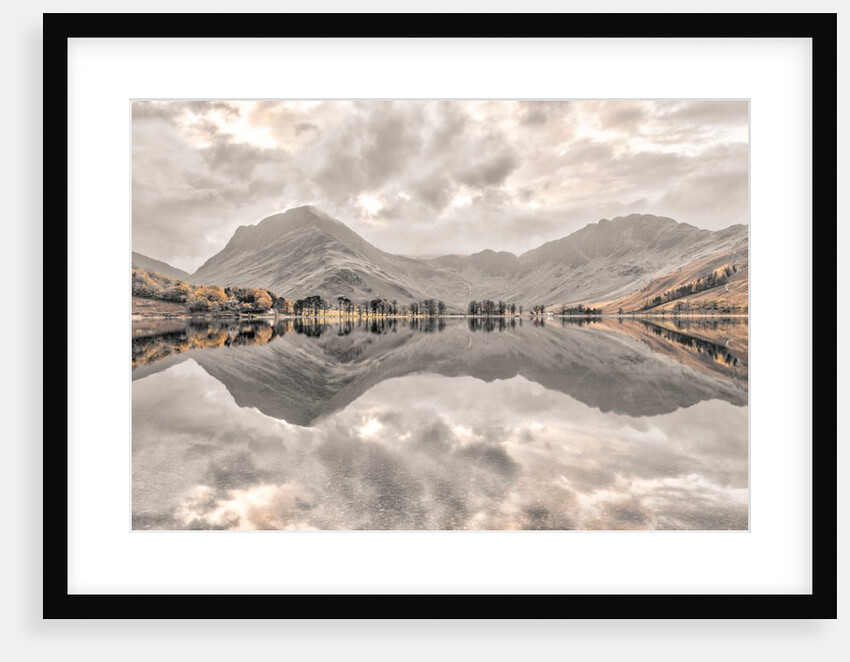 Mountain reflections in lake by Assaf Frank